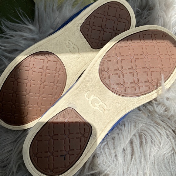 Ugg royal blue suede slip on flats - Picture 9 of 11